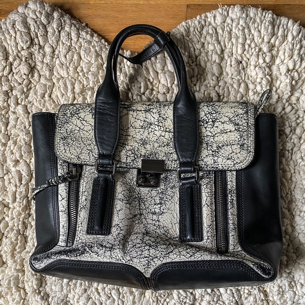 Phillip Lim Crackled Large Leather tote bag